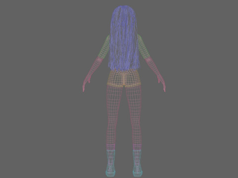 Young cute girl V36053 Modelo 3D