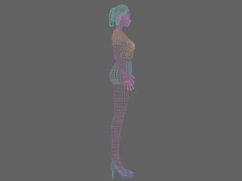Anime Beautiful girl V19025 Modelo 3D