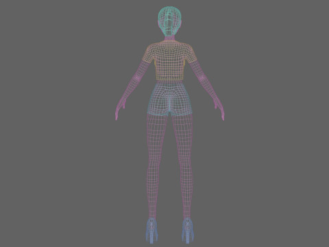 Anime Beautiful girl V19025 Modelo 3D