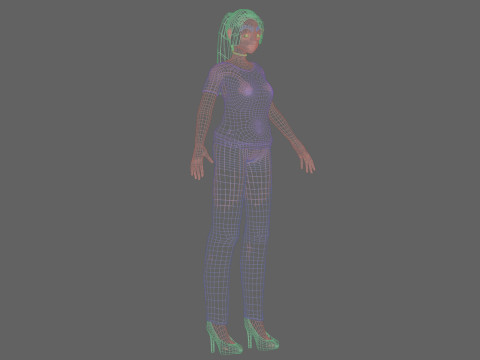 Anime Young girl V22628 Model 3D