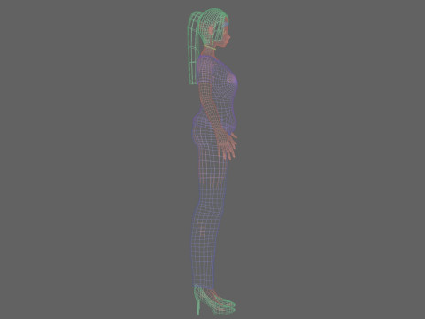Anime Young girl V22628 Model 3D