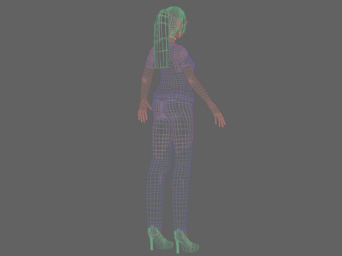 Anime Young girl V22628 Model 3D