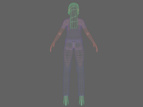 Anime Young girl V22628 Model 3D