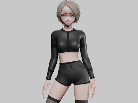 Basic Sch&ouml;nes M&auml;dchen V33204 3D Modell