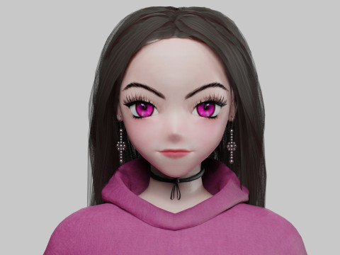 Basic classic girl V37035 Modèle 3D