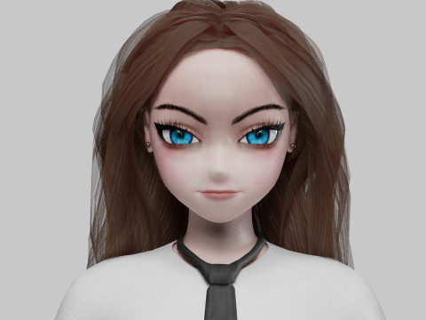 Basic Standard girl V33462 Modelo 3D
