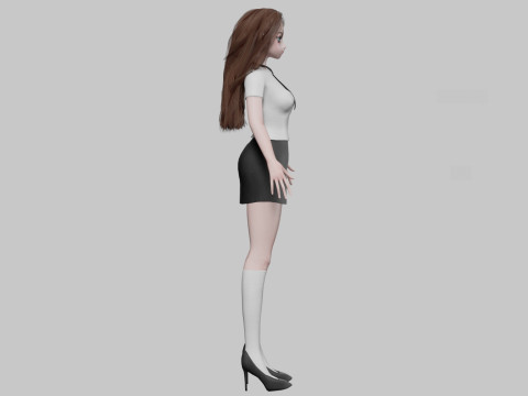 Basic Standard girl V33462 Modelo 3D