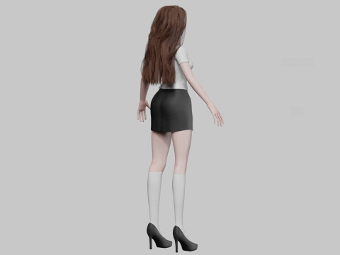 Basic Standard girl V33462 Modelo 3D