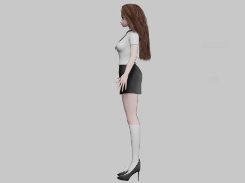 Basic Standard girl V33462 Modelo 3D