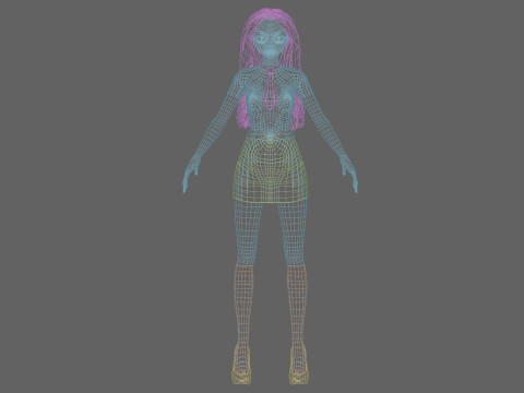 Basic Standard girl V33462 Modelo 3D