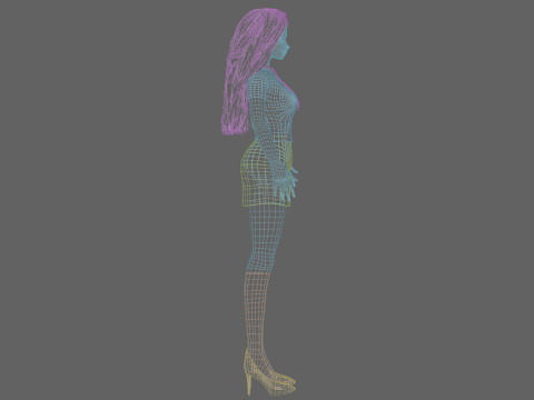 Basic Standard girl V33462 Modelo 3D