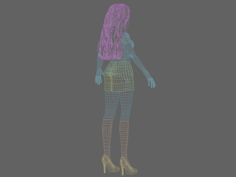 Basic Standard girl V33462 Modelo 3D