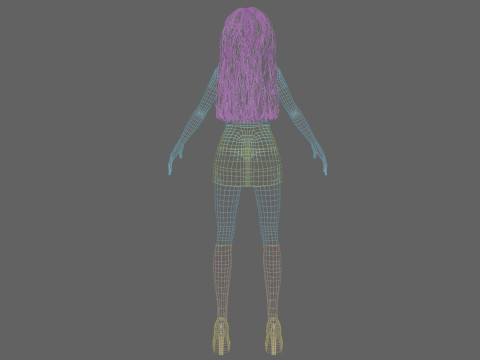 Basic Standard girl V33462 Modelo 3D