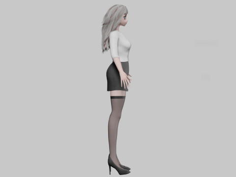 Basic sweet girl V33808 3D Model