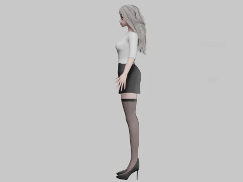 Basic sweet girl V33808 3D Model