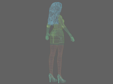 Basic sweet girl V33808 3D Model
