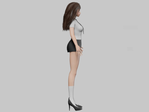 Beautiful Basic girl V32696 3D मॉडल