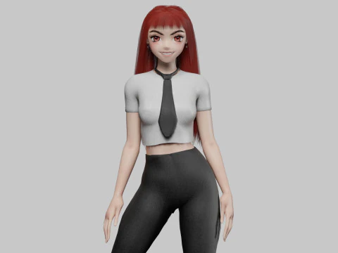 G&uuml;zel tatlı kız V32450 3D Model