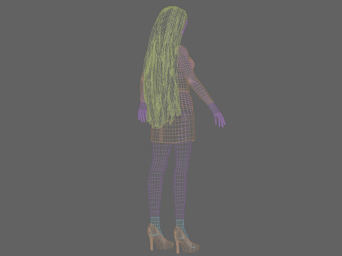 Classic Basic girl V32069 3D-Modell