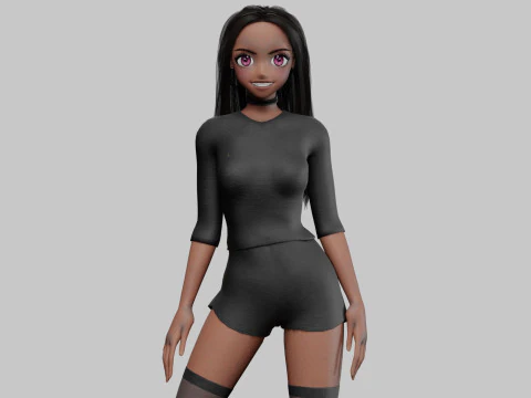 Gadis cantik yang lucu V31479 Model 3D