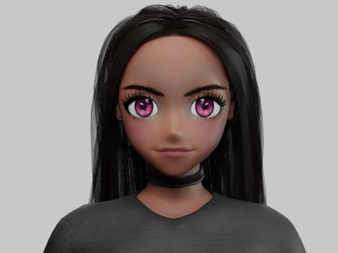Cute Beautiful girl V31479 Modelo 3D