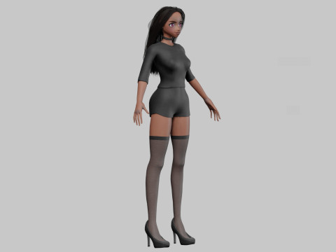 Cute Beautiful girl V31479 Modelo 3D
