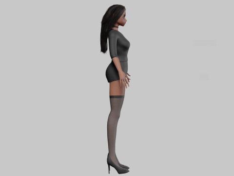 Cute Beautiful girl V31479 Modelo 3D