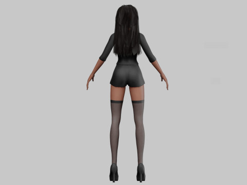 Cute Beautiful girl V31479 Modelo 3D