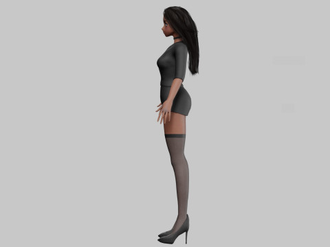 Cute Beautiful girl V31479 Modelo 3D