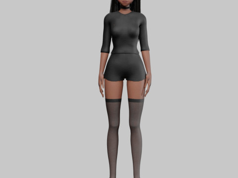 Cute Beautiful girl V31479 Modelo 3D