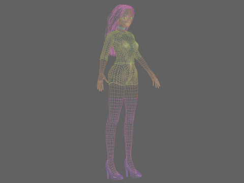 Cute Beautiful girl V31479 Modelo 3D