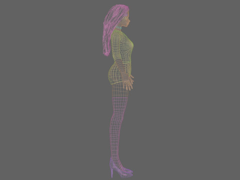 Cute Beautiful girl V31479 Modelo 3D