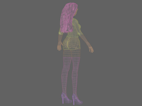 Cute Beautiful girl V31479 Modelo 3D