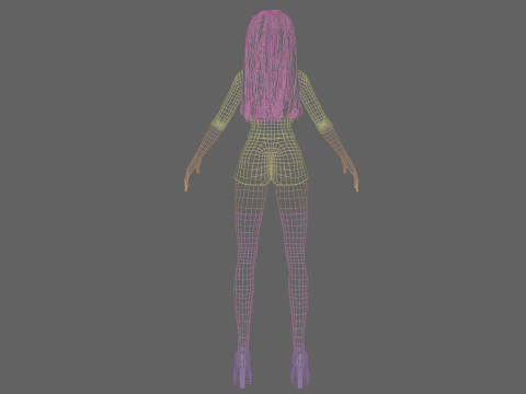 Cute Beautiful girl V31479 Modelo 3D