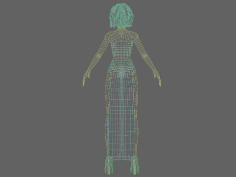 Cute stylized girl V31270 3D Model