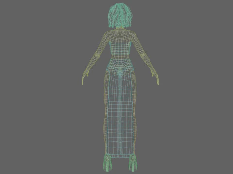 Cute stylized girl V31270 3D Model