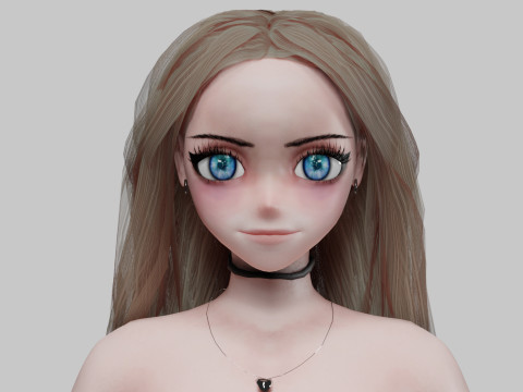Cute teen girl V31210 3Dモデル