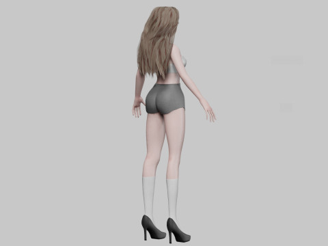 Cute teen girl V31210 3Dモデル