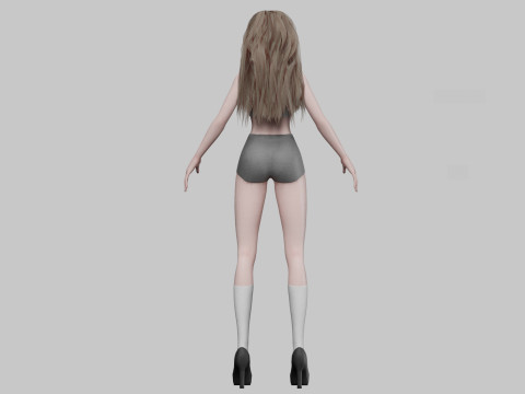 Cute teen girl V31210 3Dモデル