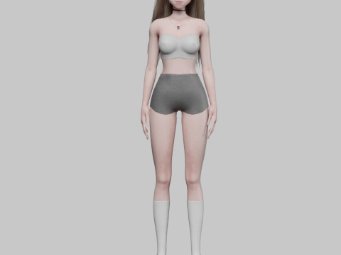 Cute teen girl V31210 3Dモデル