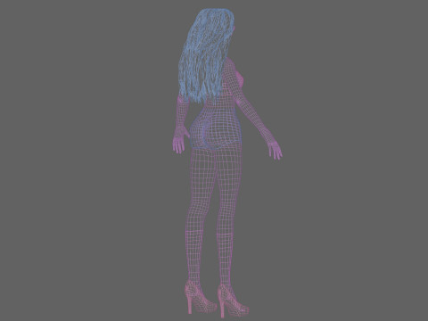 Cute teen girl V31210 3Dモデル