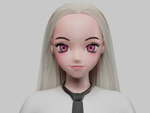 Cute Young girl V28864 3D Model