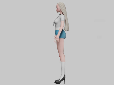 Cute Young girl V28864 3D Model