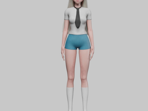 Cute Young girl V28864 3D Model