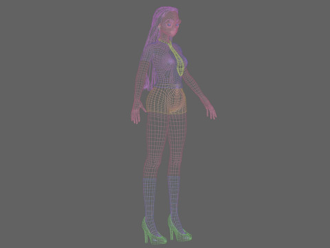 Cute Young girl V28864 3D Model