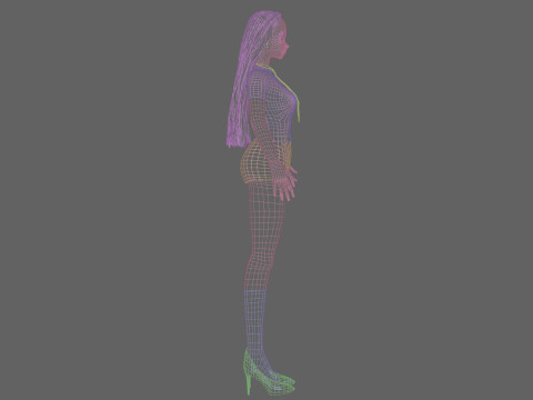 Cute Young girl V28864 3D Model