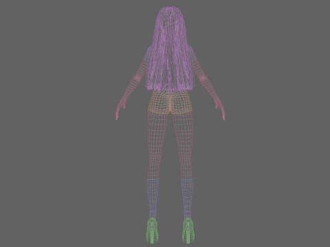 Cute Young girl V28864 3D Model