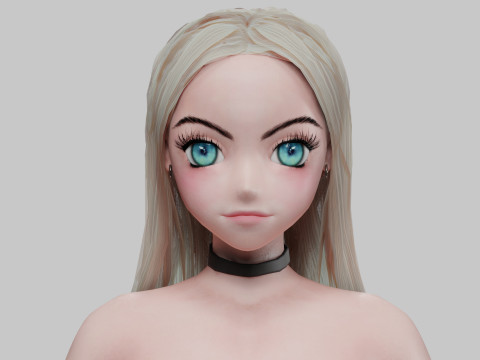 Standard anime girl V30253 Modelo 3D