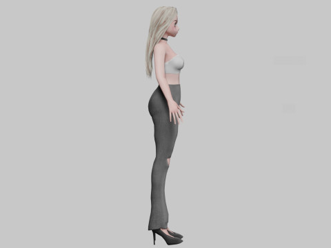 Standard anime girl V30253 Modelo 3D