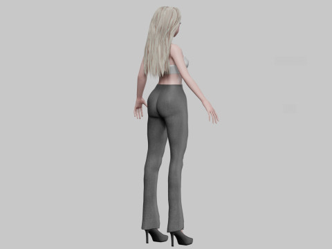 Standard anime girl V30253 Modelo 3D